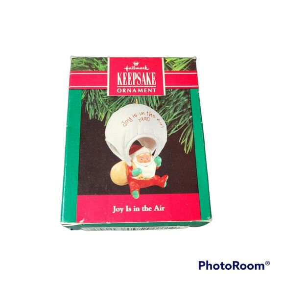 Hallmark Other - SIGNED Hallmark Keepsake Joy is in the Air Christmas Ornament Santa Parachuting